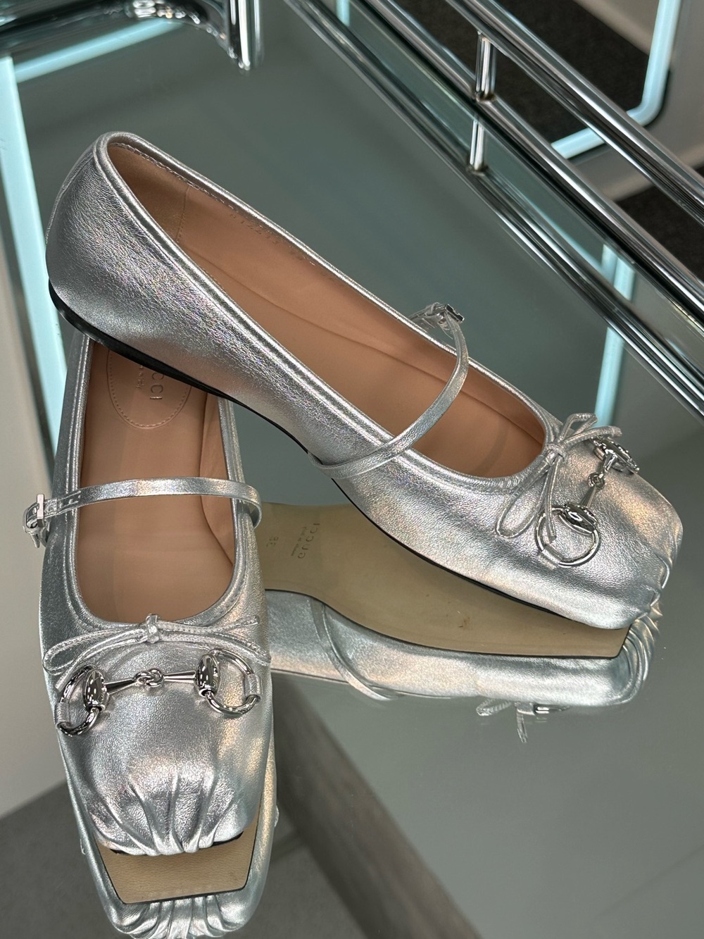 Gucci Horse-bit Ballet Flats